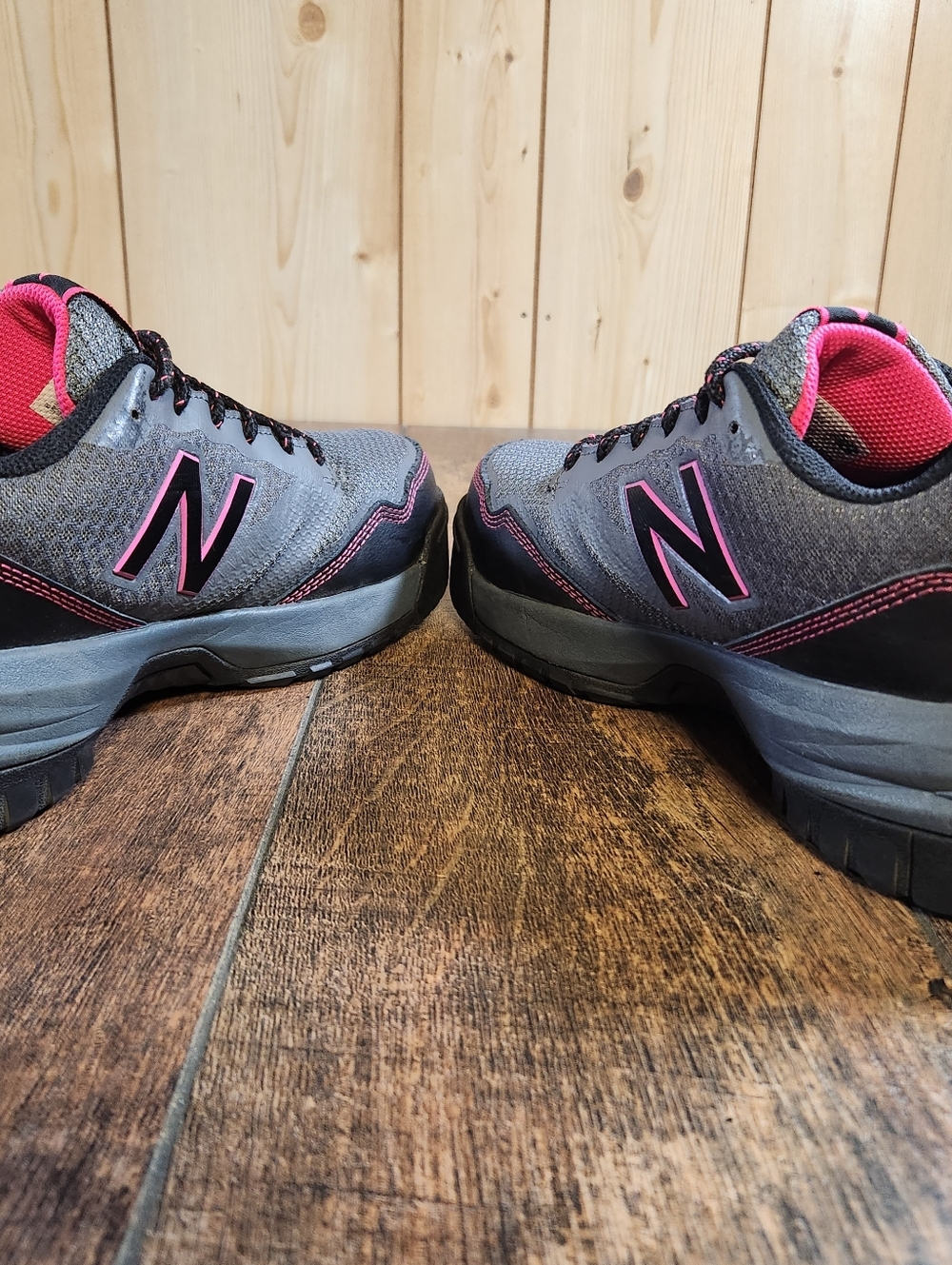 New Balance Women's Composite Toe 589 V1 Industrial Pink / Grey / Black Size 9 - Picture 7 of 10